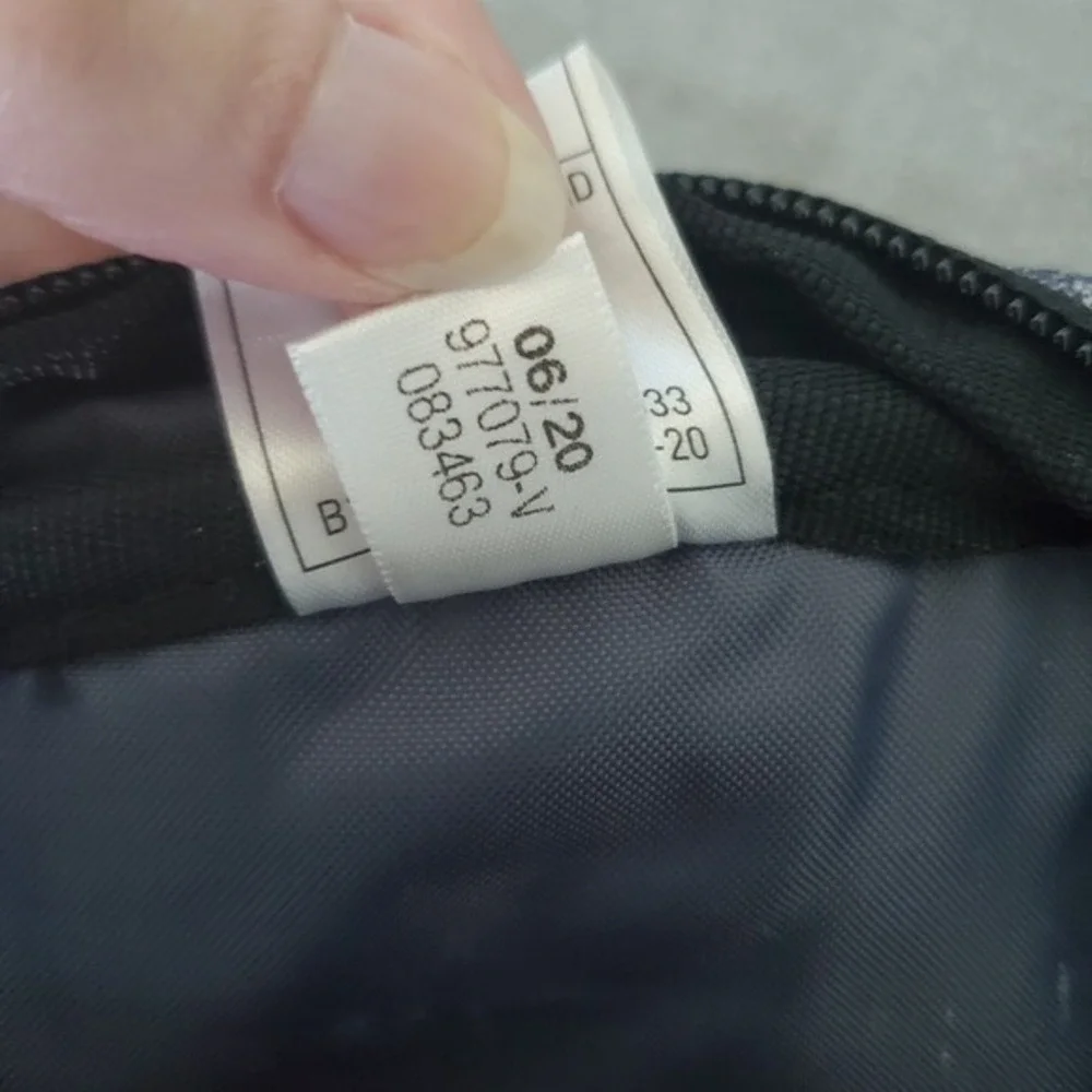 Adidas Fanny Pack Bag Gray Logo Adjustable Strap & Washed Denim Baseball Cap Set